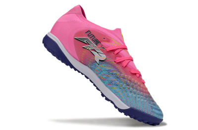 Puma Future 8 Ultimate TF Artificial Turf Soccer Shoes - Pink/Electric Pink/Dark Blue