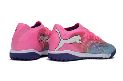 Puma Future 8 Ultimate TF Artificial Turf Soccer Shoes - Pink/Electric Pink/Dark Blue