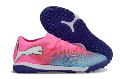 Puma Future 8 Ultimate TF Artificial Turf Soccer Shoes - Pink/Electric Pink/Dark Blue