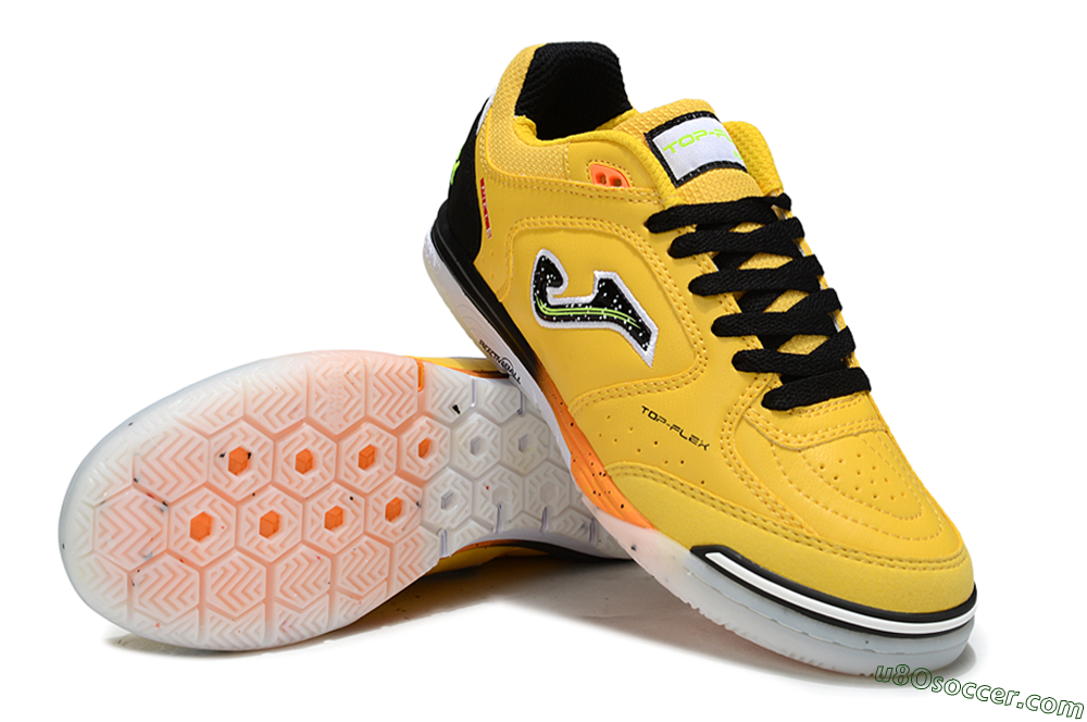 Joma Top Flex IC Indoor & Futsal Soccer Shoes - Yellow/Electric Yellow/Black 3
