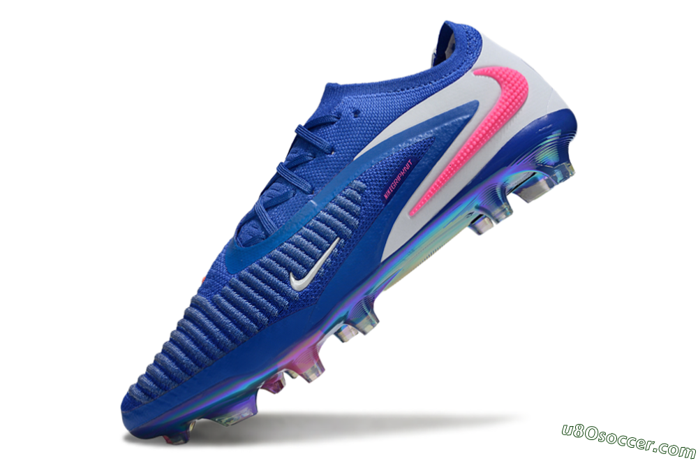 Nike Phantom 6 Low Elite FG Firm Ground Soccer Cleats - Blue/Electric Blue/Neon Pink 5