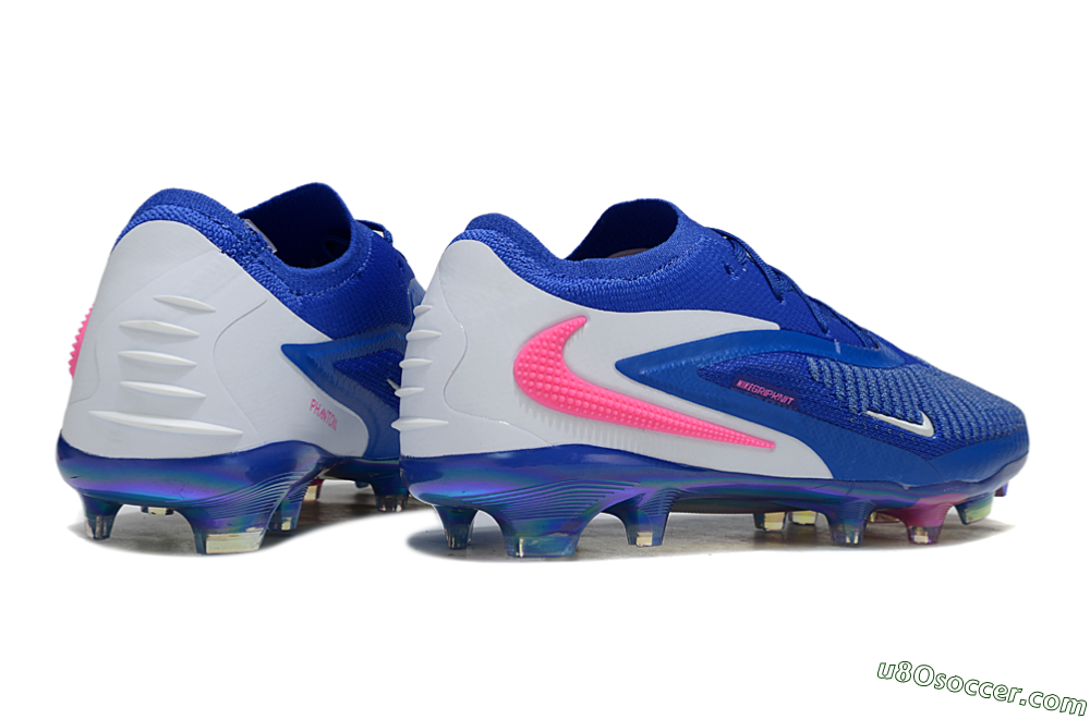 Nike Phantom 6 Low Elite FG Firm Ground Soccer Cleats - Blue/Electric Blue/Neon Pink 6