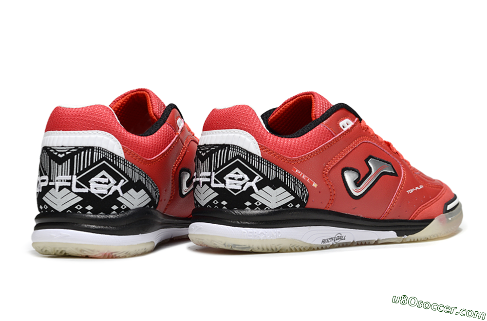 Joma Top Flex IC Indoor & Futsal Soccer Shoes - Red/Crimson Blaze/Black Knight 6