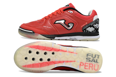 Joma Top Flex IC Indoor & Futsal Soccer Shoes - Red/Crimson Blaze/Black Knight
