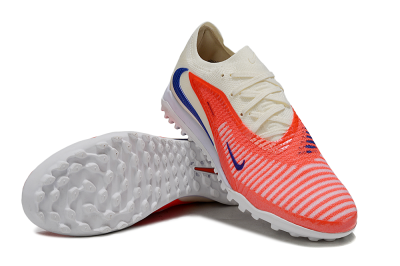 Nike Phantom 6 Low Elite TF Artificial Turf Soccer Shoes - Red/Sunset Orange/Cool Blue