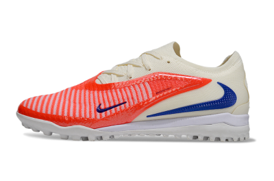 Nike Phantom 6 Low Elite TF Artificial Turf Soccer Shoes - Red/Sunset Orange/Cool Blue