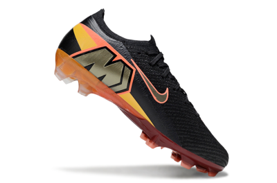 Nike Air Zoom Mercurial Vapor 16 Elite FG Firm Ground Soccer Cleats - Black/Coral Punch/Golden Bronze