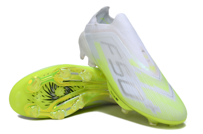 Adidas F50 Lightstrike Pro Laceless FG Firm Ground Soccer Cleats - Yellow/Neon Lime/White