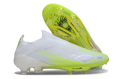 Adidas F50 Lightstrike Pro Laceless FG Firm Ground Soccer Cleats - Yellow/Neon Lime/White