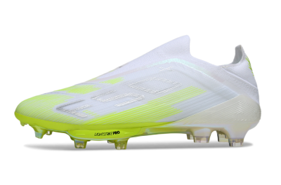 Adidas F50 Lightstrike Pro Laceless FG Firm Ground Soccer Cleats - Yellow/Neon Lime/White