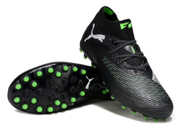 Puma Future 8 Ultimate MG Multi Ground Soccer Cleats - Black/Neon Green/Electric Green
