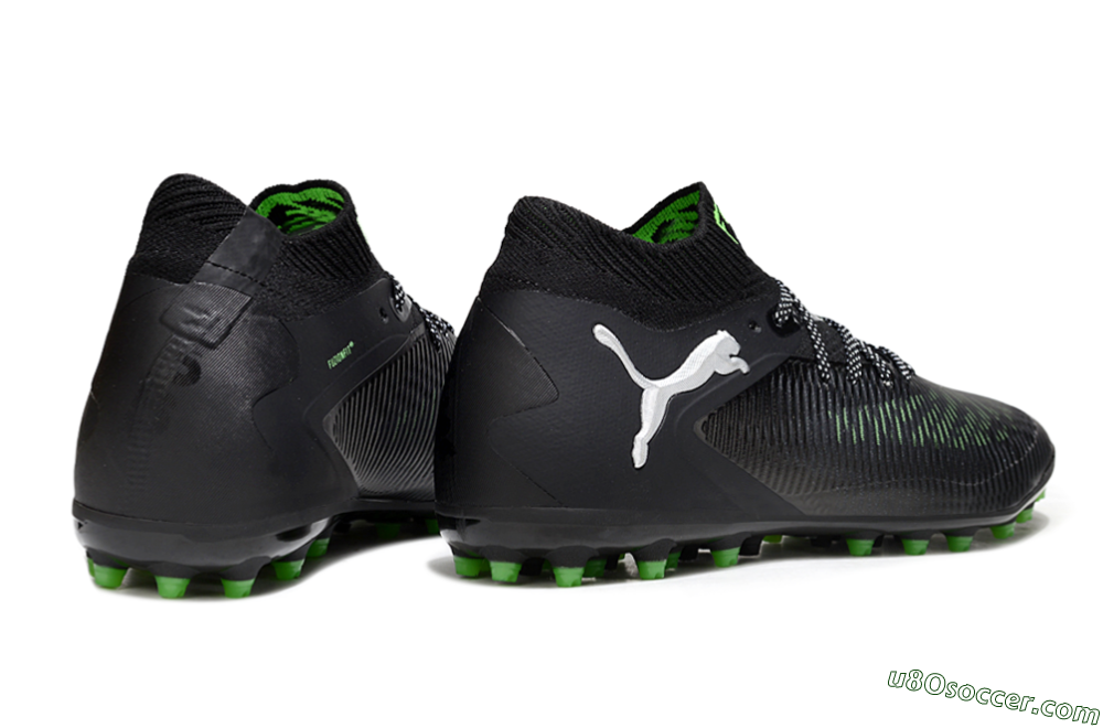 Puma Future 8 Ultimate MG Multi Ground Soccer Cleats - Black/Neon Green/Electric Green 6