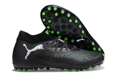 Puma Future 8 Ultimate MG Multi Ground Soccer Cleats - Black/Neon Green/Electric Green