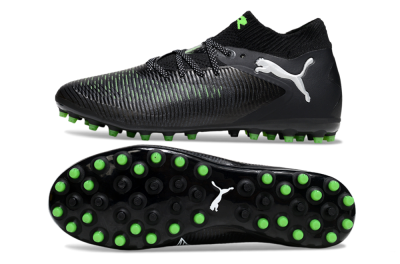 Puma Future 8 Ultimate MG Multi Ground Soccer Cleats - Black/Neon Green/Electric Green