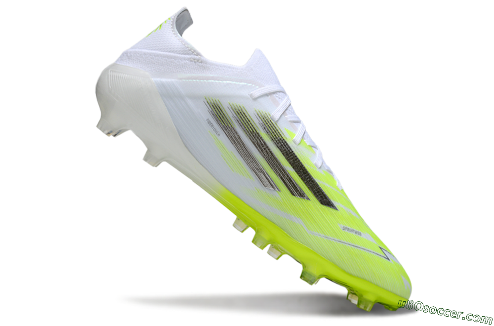 Adidas F50 Pro FG Firm Ground Soccer Cleats - Yellow/Lime Green/White 4