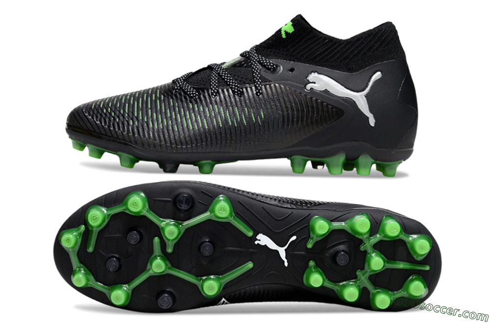 Puma Future 8 Ultimate MG Multi Ground Soccer Cleats - Black/Neon Green/Anthracite 0
