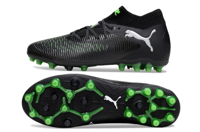 Puma Future 8 Ultimate MG Multi Ground Soccer Cleats - Black/Neon Green/Anthracite