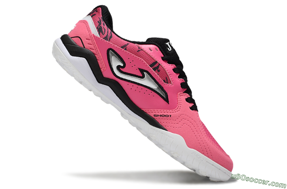 Joma Top Flex TF Artificial Turf Soccer Shoes - Pink/Hot Pink/Black 4