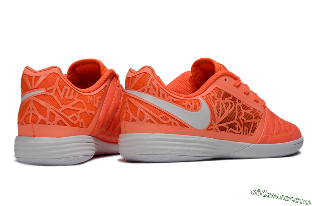 Nike Lunar Gato 2 IC Indoor & Futsal Soccer Shoes - Orange/Vibrant Sunrise/Blazing Coral 6