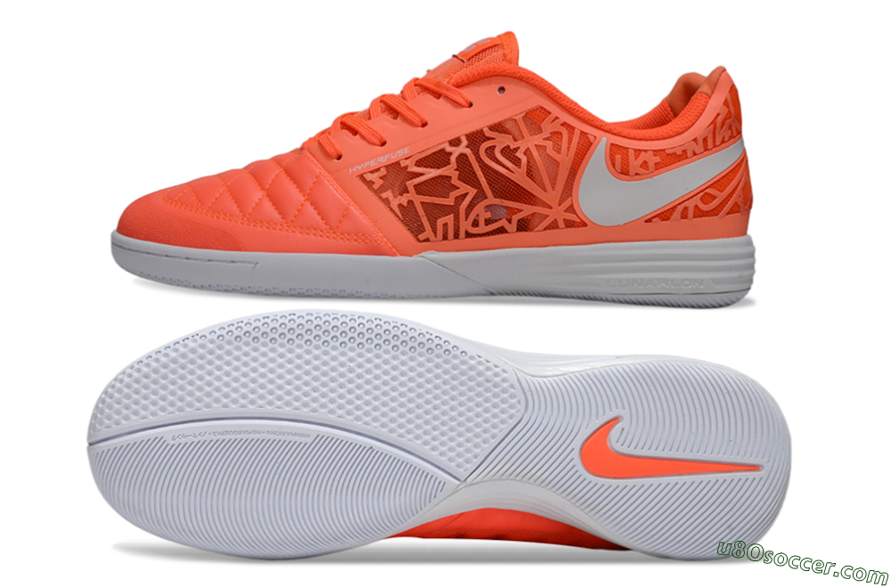 Nike Lunar Gato 2 IC Indoor & Futsal Soccer Shoes - Orange/Vibrant Sunrise/Blazing Coral 0