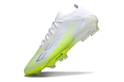 Adidas F50 Lightstrike Pro FG Firm Ground Soccer Cleats - White/Lime Burst/Pure White