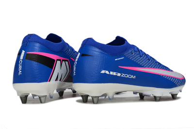 Nike Air Zoom Mercurial Vapor 16 Elite SG Soft Ground Soccer Cleats - Blue/Vibrant Blue/Fresh Pink