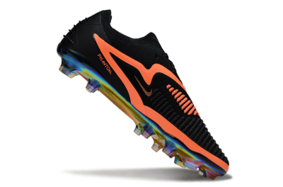 Nike Phantom 6 Low Elite FG Firm Ground Soccer Cleats - Black/Vibrant Orange/Rainbow Hues