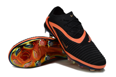 Nike Phantom 6 Low Elite FG Firm Ground Soccer Cleats - Black/Vibrant Orange/Rainbow Hues
