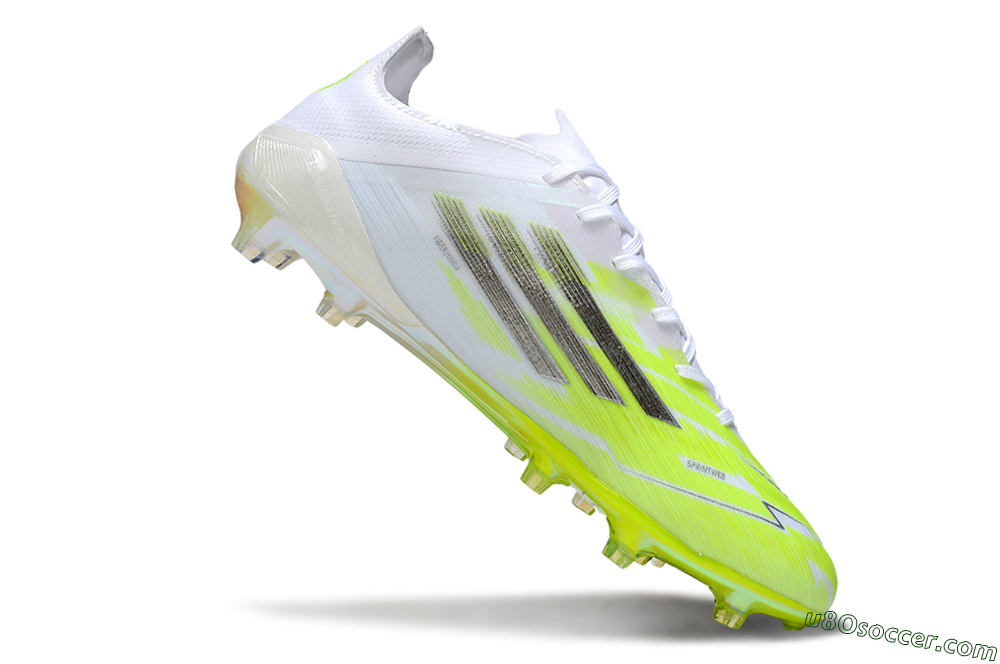 Adidas F50 Pro FG Firm Ground Soccer Cleats - Yellow/Bright Lime/White 4