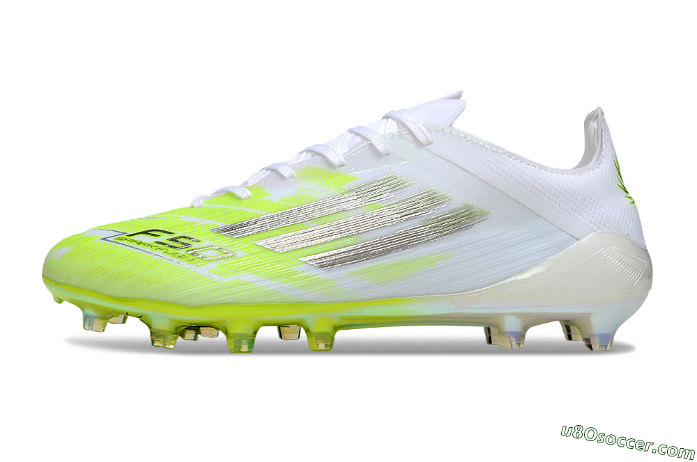 Adidas F50 Pro FG Firm Ground Soccer Cleats - Yellow/Bright Lime/White 2
