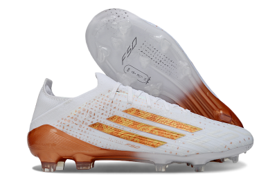 Adidas F50 Pro FG Firm Ground Soccer Cleats - White/Metallic Copper/Solar Red
