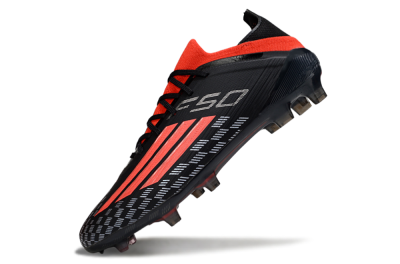 Adidas F50 Pro FG Firm Ground Soccer Cleats - Black/Vibrant Red/Stealth Black