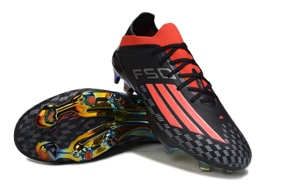 Adidas F50 Lightstrike Pro FG Firm Ground Soccer Cleats - Black/Fiery Red/Neon Blue