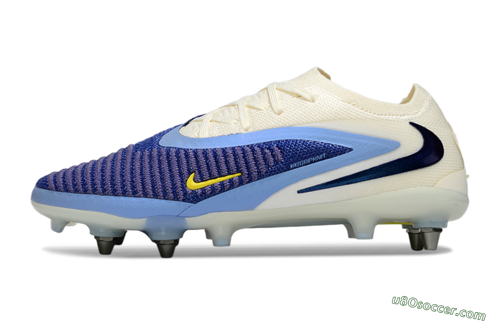 Nike Phantom 6 Low Elite SG Soft Ground Soccer Cleats - Blue/Light Blue/White 2