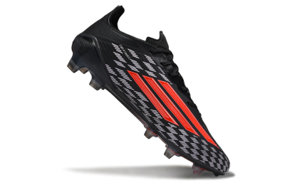 Adidas F50 Pro FG Firm Ground Soccer Cleats - Black/Bright Red/White