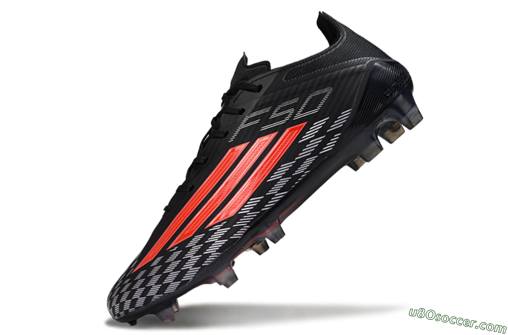 Adidas F50 Pro FG Firm Ground Soccer Cleats - Black/Bright Red/White 5