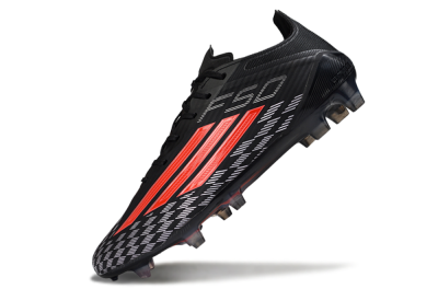 Adidas F50 Pro FG Firm Ground Soccer Cleats - Black/Bright Red/White