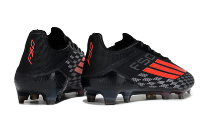 Adidas F50 Pro FG Firm Ground Soccer Cleats - Black/Bright Red/White