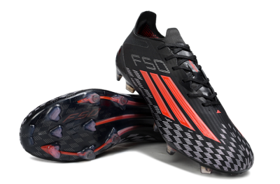 Adidas F50 Pro FG Firm Ground Soccer Cleats - Black/Bright Red/White