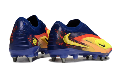 Nike Phantom 6 Low Elite SG Soft Ground Soccer Cleats - Yellow/Bright Yellow/Deep Blue