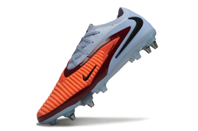 Nike Phantom 6 Low Elite SG Soft Ground Soccer Cleats - Orange/Crimson Red/Sky Blue