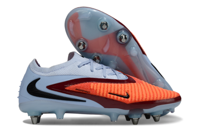 Nike Phantom 6 Low Elite SG Soft Ground Soccer Cleats - Orange/Crimson Red/Sky Blue