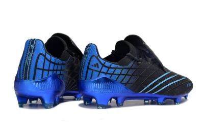 Adidas F50 Pro FG Firm Ground Soccer Cleats - Black/Electric Blue/Stealth Black