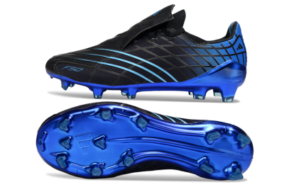 Adidas F50 Pro FG Firm Ground Soccer Cleats - Black/Electric Blue/Stealth Black