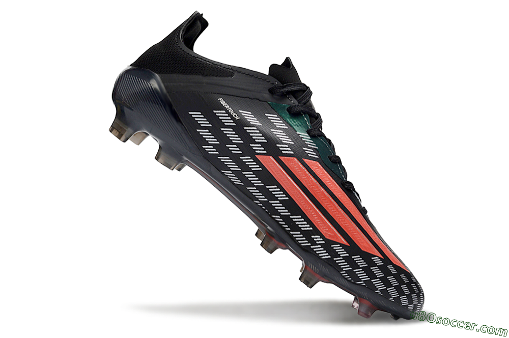 Adidas F50 Pro FG Firm Ground Soccer Cleats - Black/Electric Red/Neon Green 4