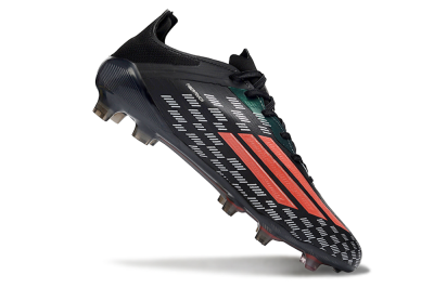 Adidas F50 Pro FG Firm Ground Soccer Cleats - Black/Electric Red/Neon Green