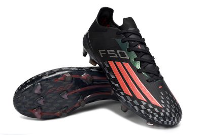 Adidas F50 Pro FG Firm Ground Soccer Cleats - Black/Electric Red/Neon Green