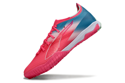Puma Ultra Ultimate TF Artificial Turf Soccer Shoes - Pink/Coral Pink/Turquoise Blue