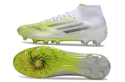 Adidas F50 Pro Mid FG Firm Ground Soccer Cleats - Yellow/Neon Lime/White