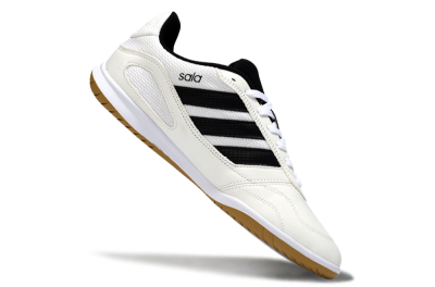 Adidas Top Sala IC Indoor & Futsal Soccer Shoes - White/Classic Black/Golden Tan